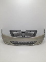 Бампер передний без отверстий под птф Renault Logan фаза 2 2009-2015