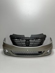 Бампер передний с отверстиями под птф Renault Logan фаза 2 2009-2015